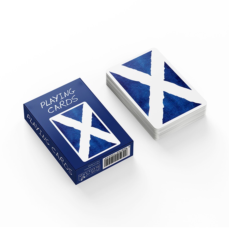 Playing Cards in Printed Box scotland scottish flag