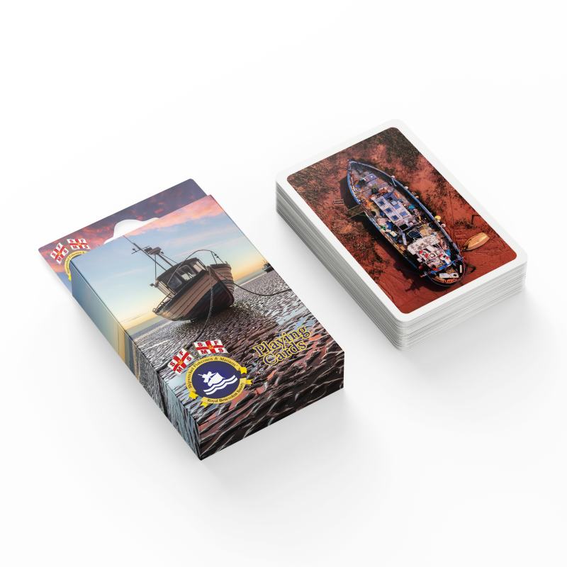 Playing Cards in Printed Card Box with Integrated Hanging Slot