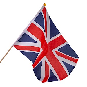 18" x 12" Hand Waving Flag Great Britain Union Jack Thumbnail