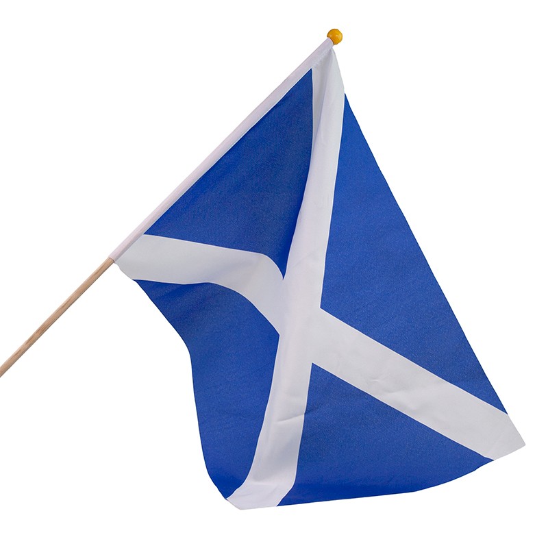 18" x 12" Hand Waving Flag Scotland