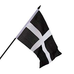 Small hand waving flag cornwall Thumbnail