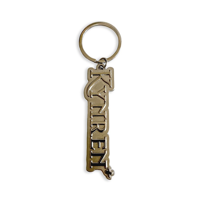 Shaped Silver Keyring