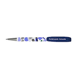 Falkland Islands Your World Full Colour Wrap Ballpen with Clip Thumbnail