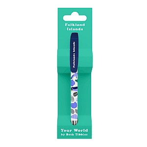 Falkland Islands Your World Full Colour Wrap Ballpen with Clip in Bespoke Card Wrap Thumbnail
