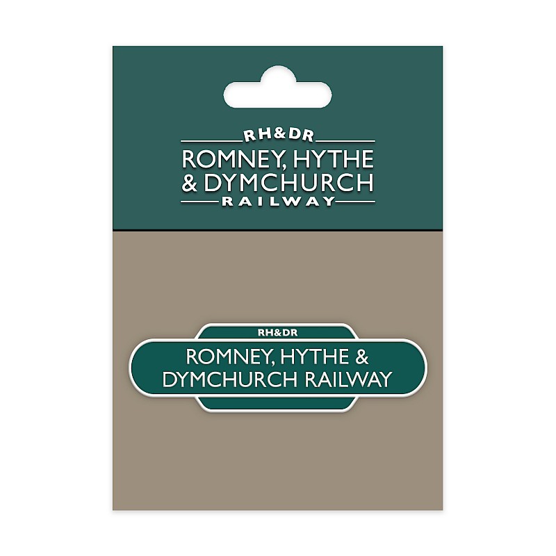 RH&DR Metal Railway Sign Magnet on Bespoke Backing Card