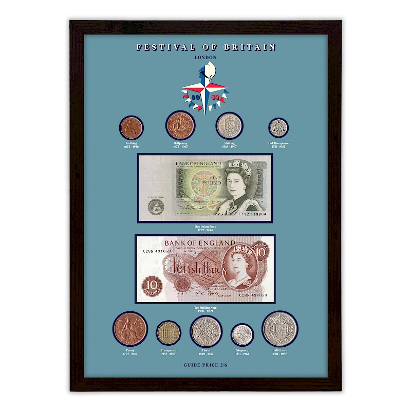 Two Note Nine Coin Frame Set
