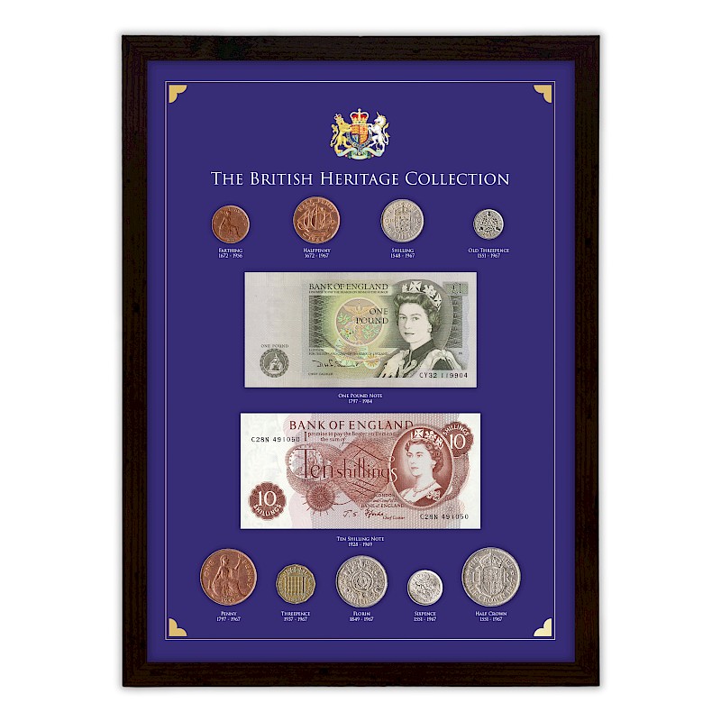 Two Note Nine Coin Frame Set