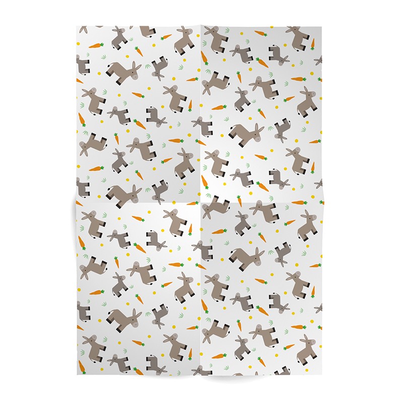 Gift Wrap donkey animal sanctuary zoo