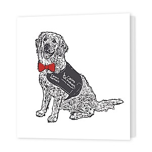 Canine Partners Guide Dog Greeting Card Thumbnail