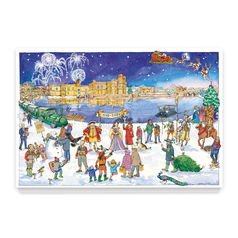 landscape greeting card christmas leeds castle