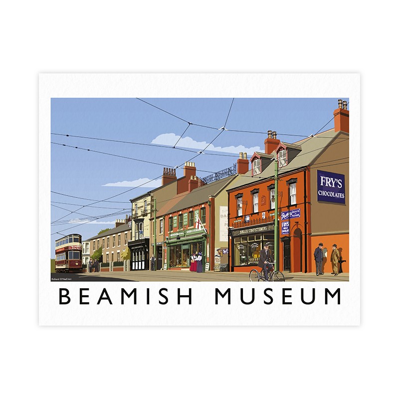 11"x14" Art Print beamish railway museum