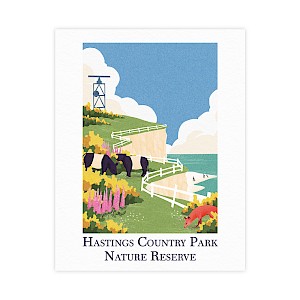 11"x14" Art Print the bale house hastings country park wildlife Thumbnail